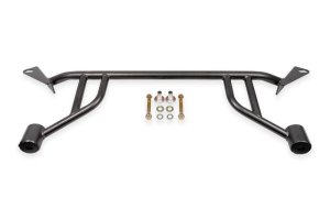 Ford Mustang Chassis Reinforcement Braces - Front - BMR Suspension - 4-point - Black Hammertone - `24-`25